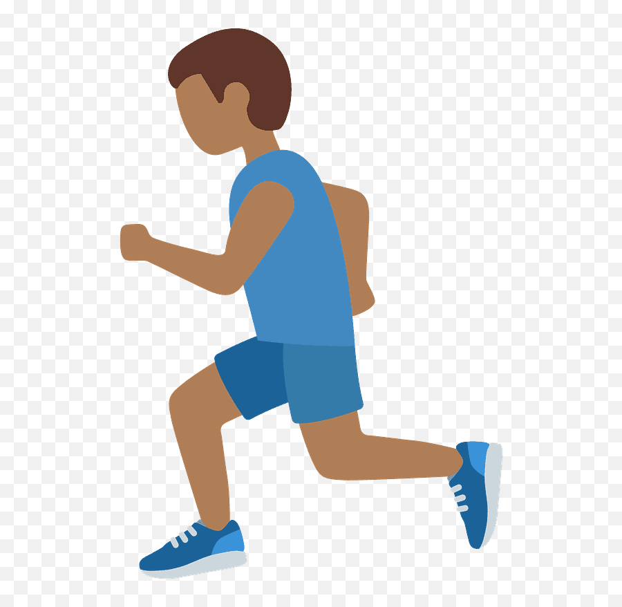 Man Running Emoji Clipart - Man Running Emoji,Running Emoji Png