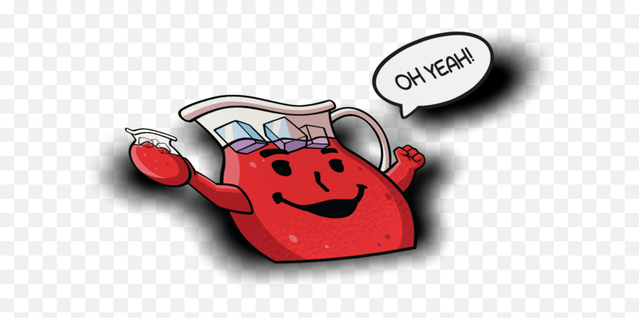 Kool Aid Oh Yeah Peeker Sticker - Happy Emoji,Oh Yeah Emoji