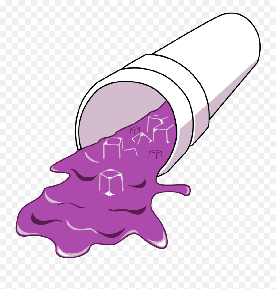 Lean Purple Spilled Drank - Lean Png Emoji,Lean Emoji