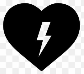 Heartbeat Clipart Middle - Aed Icon Png Download White Emoji