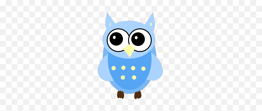 Blue Baby Owl Png Svg Clip Art For Web - Download Clip Art Soft Emoji,How To Get Owl Emoji