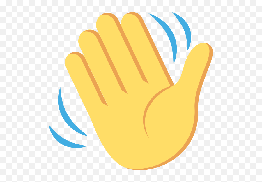 Emojione 1f44b - Waving Hand Emoji,Finger Gun Emoji