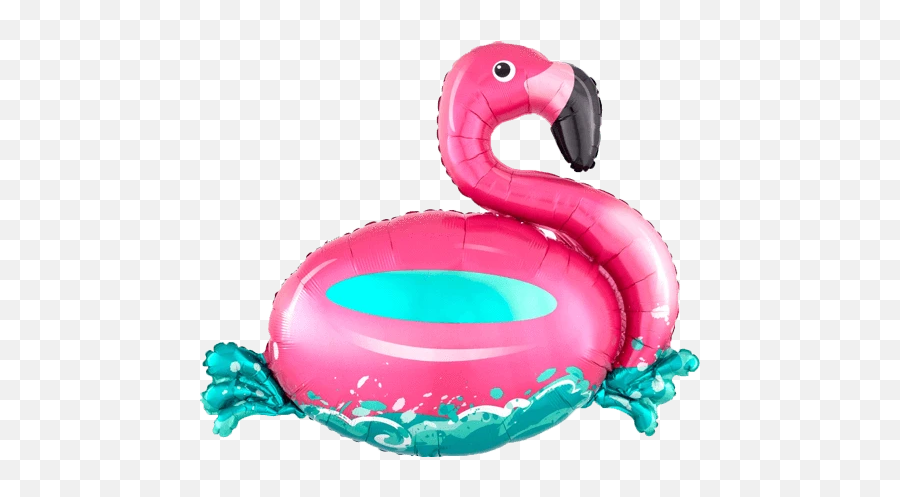 30 Floating Flamingo Balloon - Pool Flamingo Mylar Balloon Emoji,Flamingo Emoji