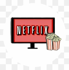 Netflix Netflixandchill Netflix - Netflix And Popcorn Drawing Emoji,Netflix Emoji