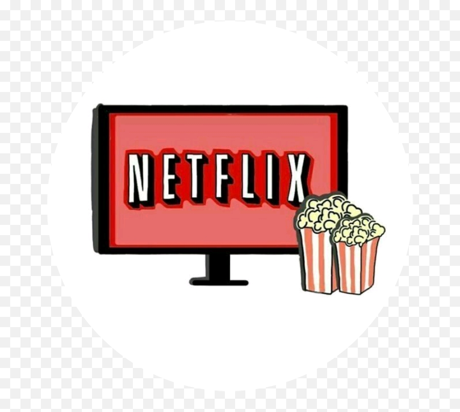 Netflix Netflixandchill Netflix - Netflix And Popcorn Drawing Emoji,Netflix Emoji