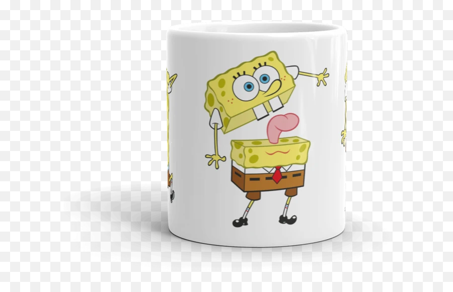 Feelin Moody 11 Oz White Mug - Coffee Cup Emoji,Spongebob Emojis