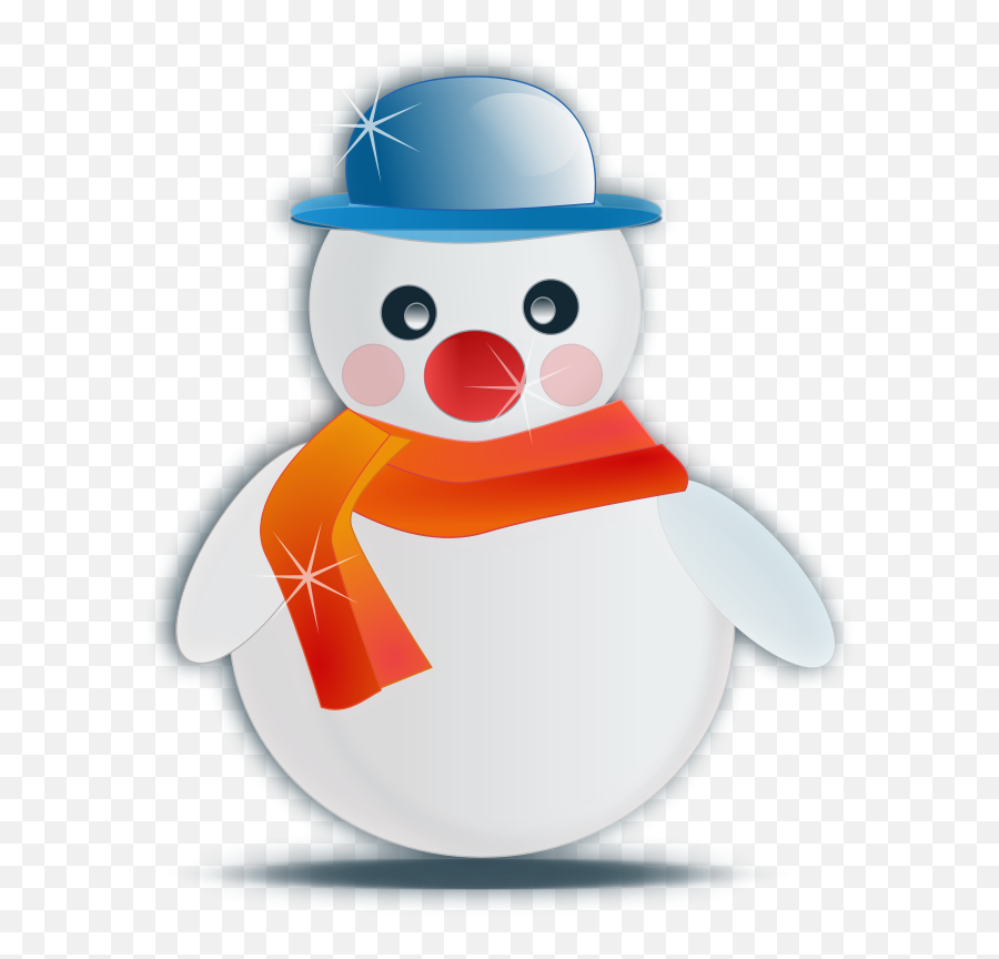 Snowman Glossy Free Svg - Snowman With No Background Emoji,Snowman Emoticons