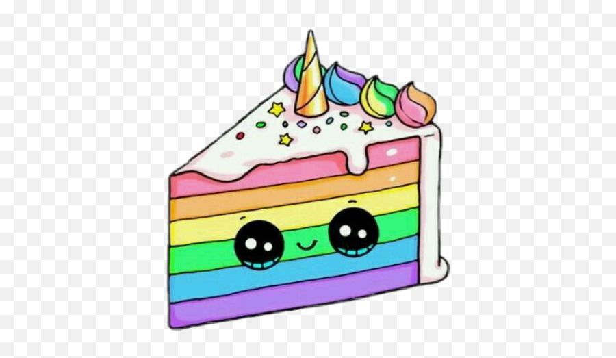 Glitter Rainbow Sparkle Unicorn Cake - Kawaii Glitter Cute Unicorn Emoji,Cute Emoji Cakes