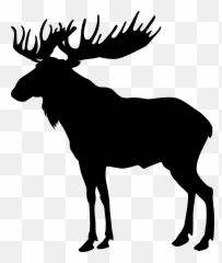 Free Silhouette Of Moose Download Free Clip Art Free Clip Emoji,Moose Emoji