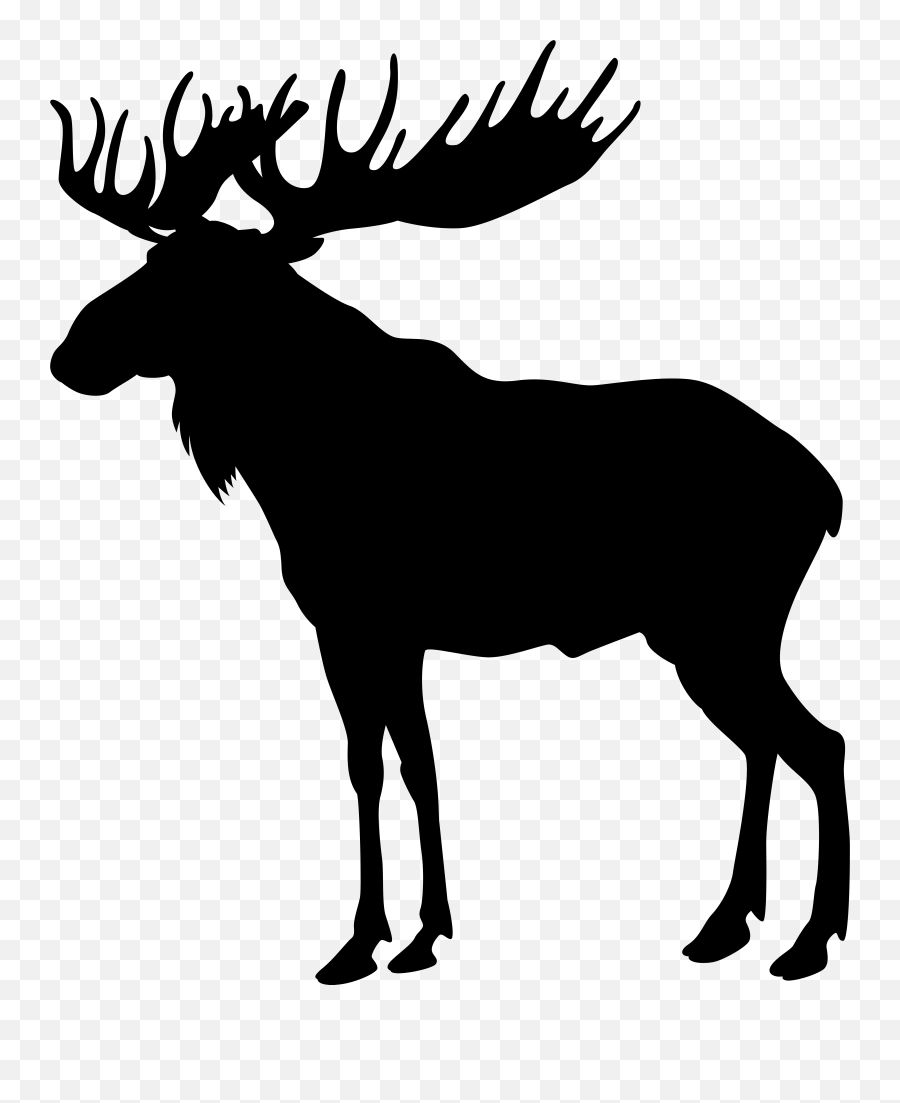 Free Silhouette Of Moose Download Free Clip Art Free Clip Emoji,Moose Emoji