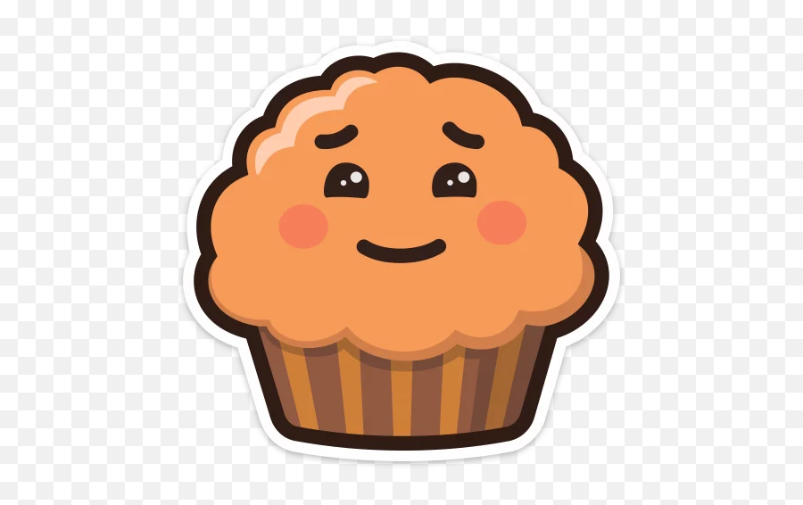 Telegram Sticker - Clip Art Emoji,Cupcake Emoticon