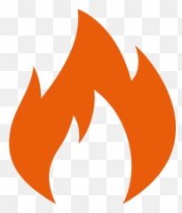 Green Fire Flame Logo Clipart - Transparent Background Icon Emoji