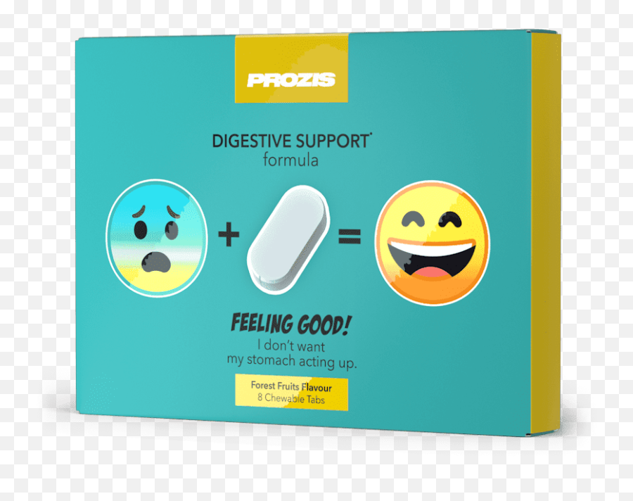 Digestive Care 8 Chewable Tabs - Smiley Emoji,Feeling Good Emoji
