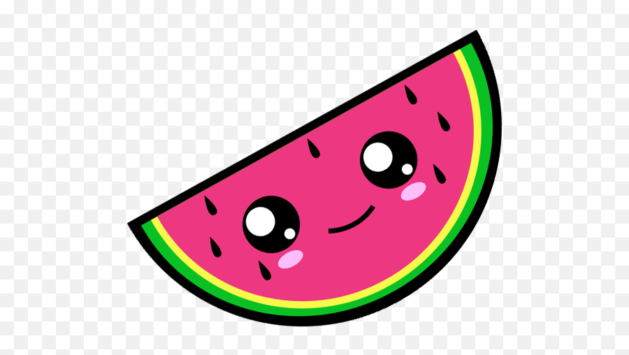 Faces Clipart Watermelon Faces - Watermelon With Cute Face Emoji,Watermelon Emojis
