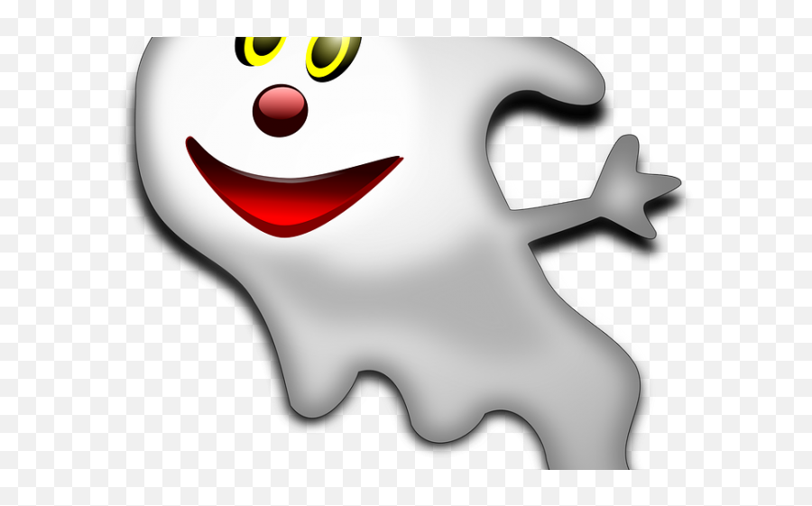 Smiley Halloween Clipart Free - Phantom A Ghost Emoji,Happy Halloween Emoticon