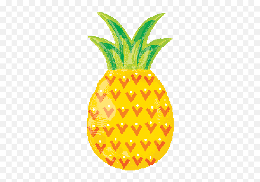 Anagram Foil Shape Pineapple - Shape Of Pineapple Emoji,Pinapple Emoji