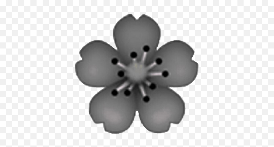 Flower Black Emoji Sakura Special Freetoedit Remixit - Transparent Background Flower Emoji,Blossom Emoji