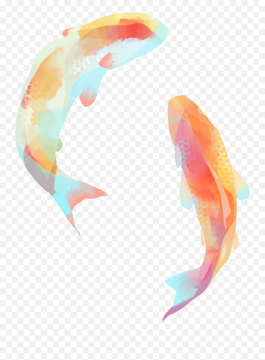 Koi Fish Watercolor Aquarela Aquarelle - Koi Fish Watercolor Png Emoji,Koi Fish Emoji