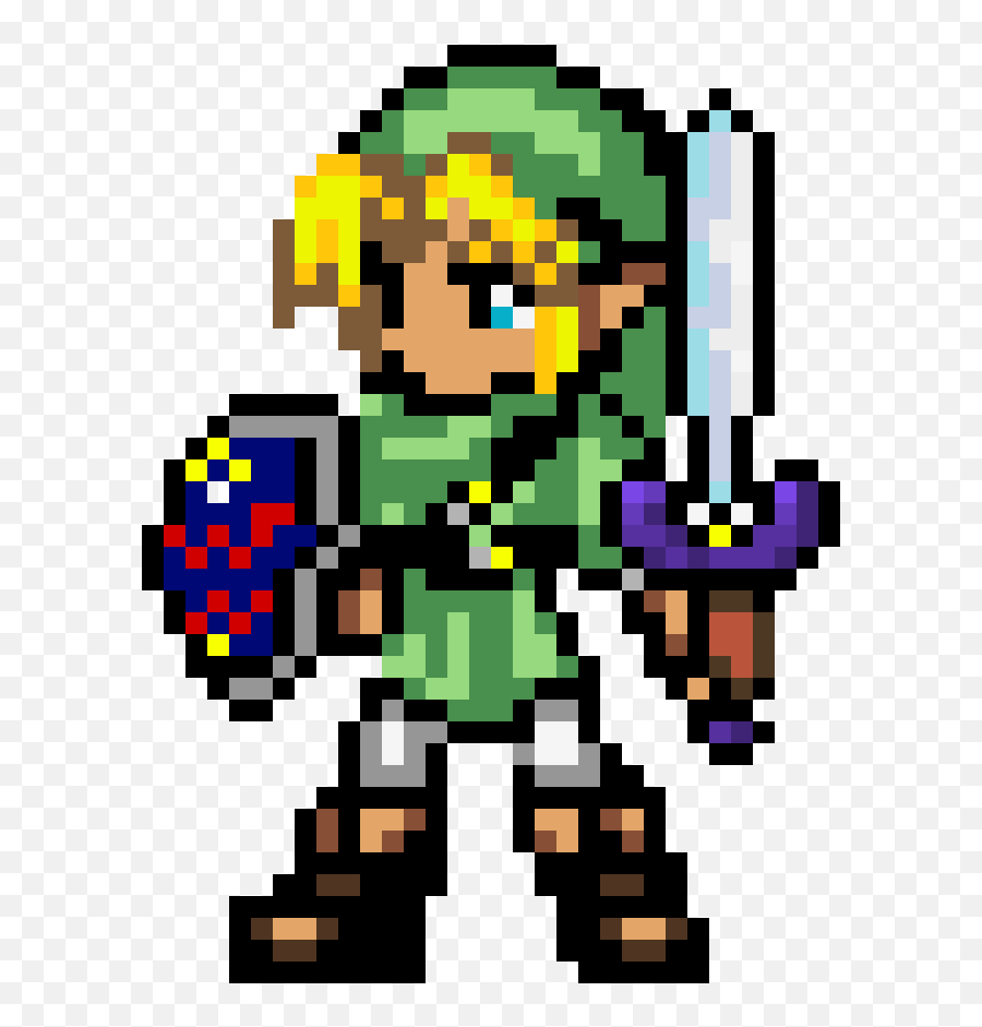 Download Free Png Art Of Character Zelda Fictional Pixel - Link Zelda Pixel Art Emoji,Zelda Emoji