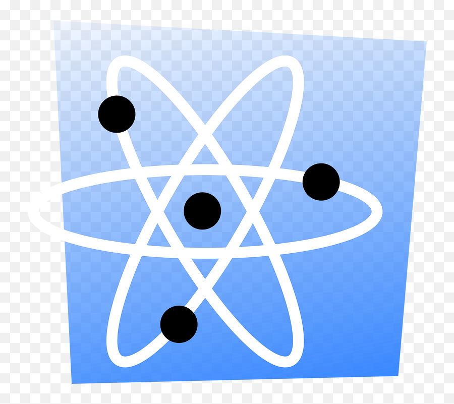 Atom Nucleus Atomic - Black Atom With Background Emoji,Mushroom Cloud Emoji
