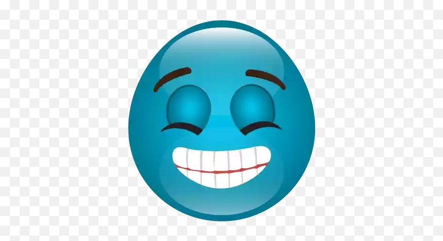 Cute Blue Emoji Png File - Smiley,Aqua Emoji