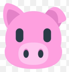 Pig Face Emoji Clipart - Clip Art,Woman And Pig Emoji