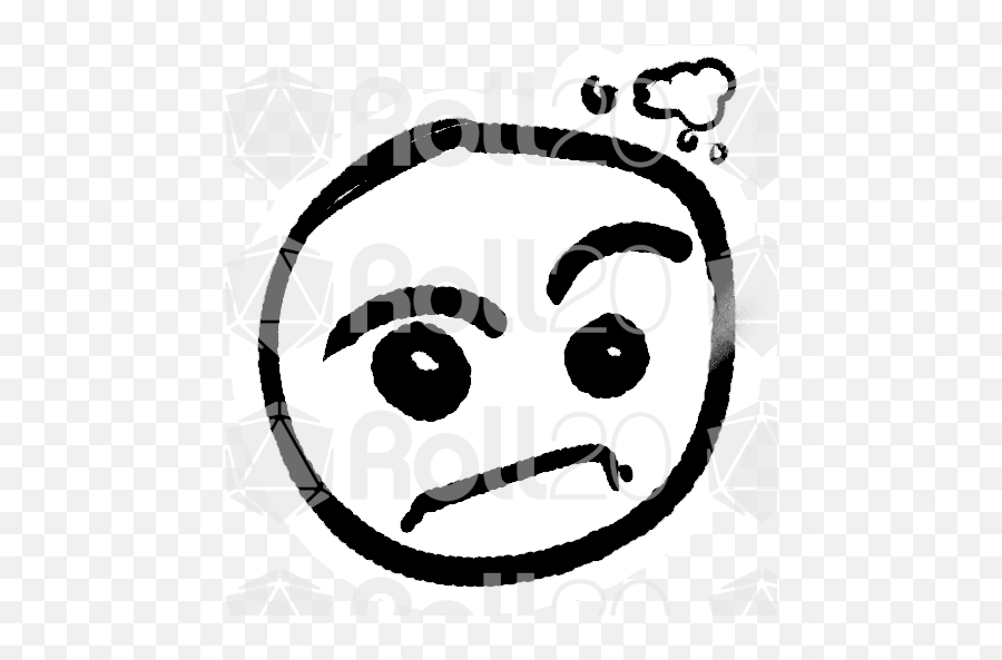 Stick Man Sketchy Status Icons - Male Dryad Roll20 Token Emoji,Starry Eyed Emoticon