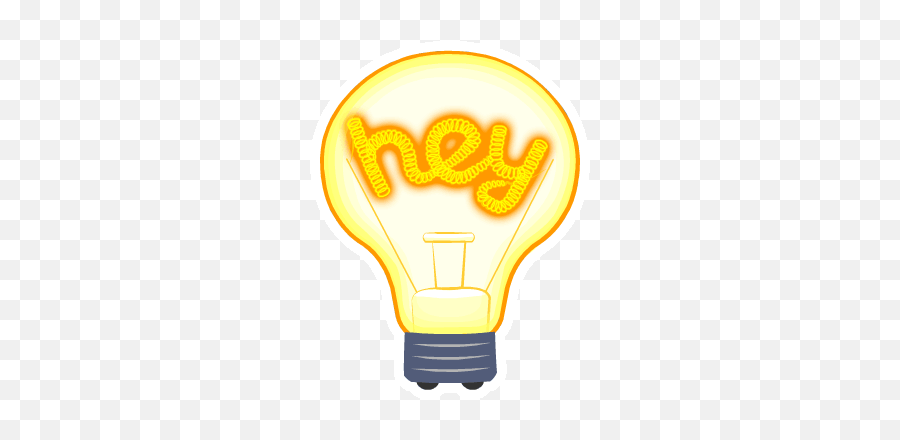 Animated Hello Stickers Hi Stickers - Light Bulb Saying Hello Gif Emoji,Lightbulb Emoji