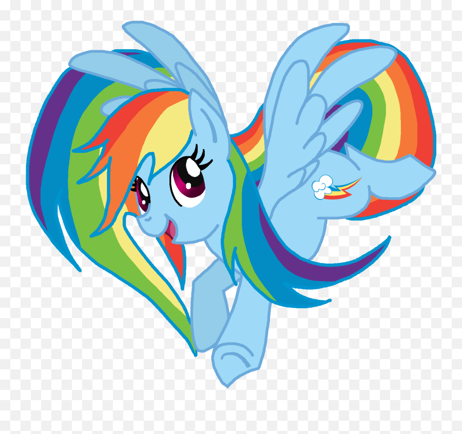 Collection Of Free Emoji Drawing Rainbow - Mlp Filly Rainbow Dash,Magic Emoji