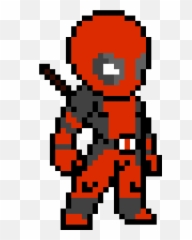 Deadpool - Pixel Art Marvel Emoji,Hufflepuff Emoji