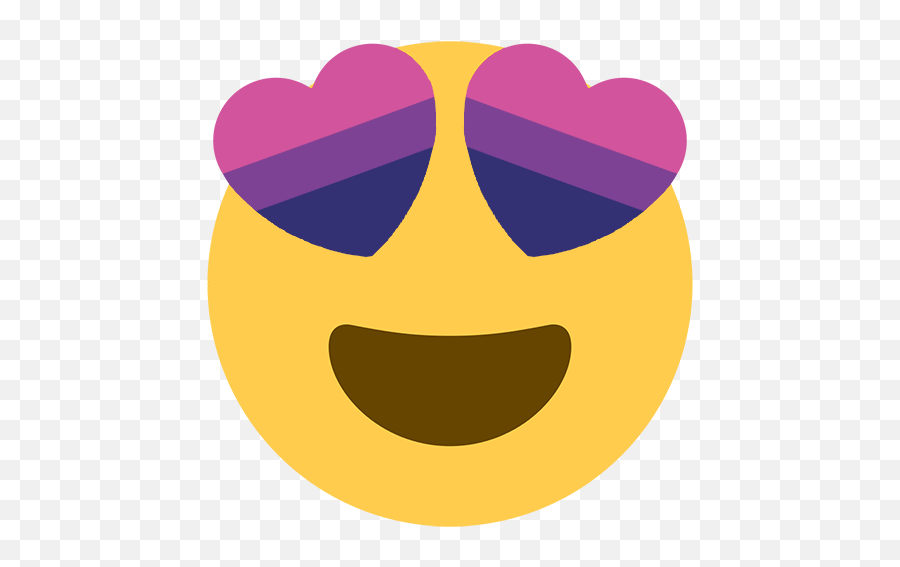 Heart Eyes Emoji Tumblr Posts - Bisexual Heart Eyes Emoji,Thirst Emoji