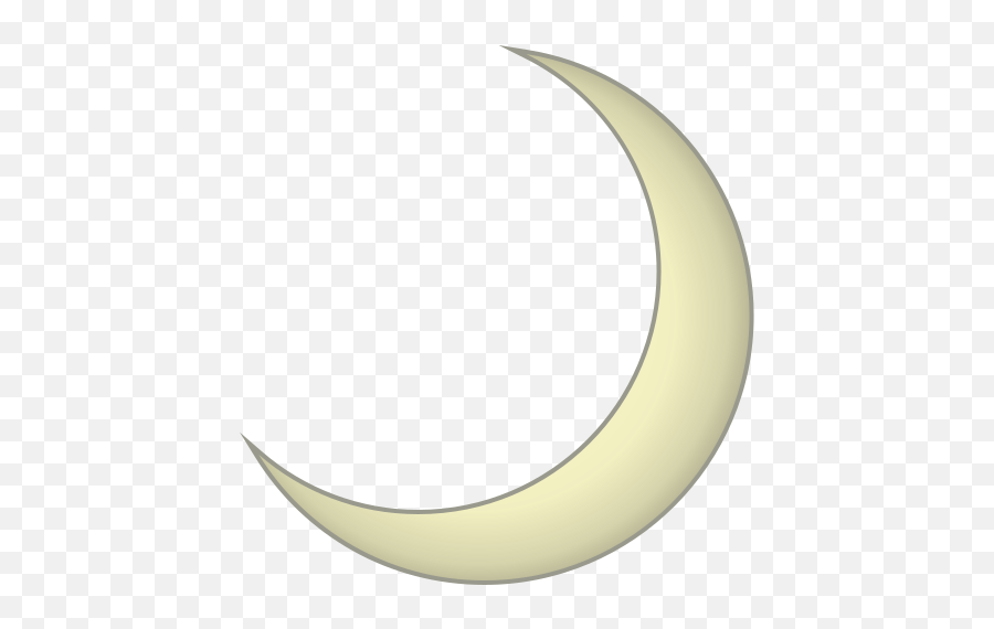 Crescent Moon Emoji For Facebook Email Sms - White Moon Emoji Transparent,Moon Emoji