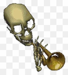 Mrskeltal - Skeleton Trumpet Clear Background Emoji,Skeleton Emoji
