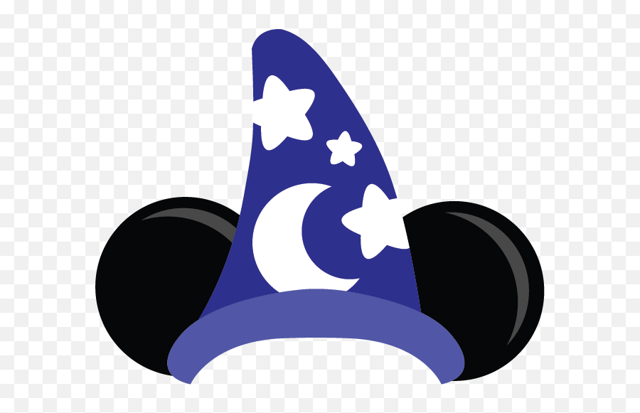 Sombrero De Mickey Mago - Sorcerer Mickey Hat Clipart Emoji,Wizard Hat Emoji