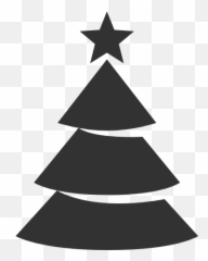 Christmas Tree Icon Free Download As - Black Png Emoji