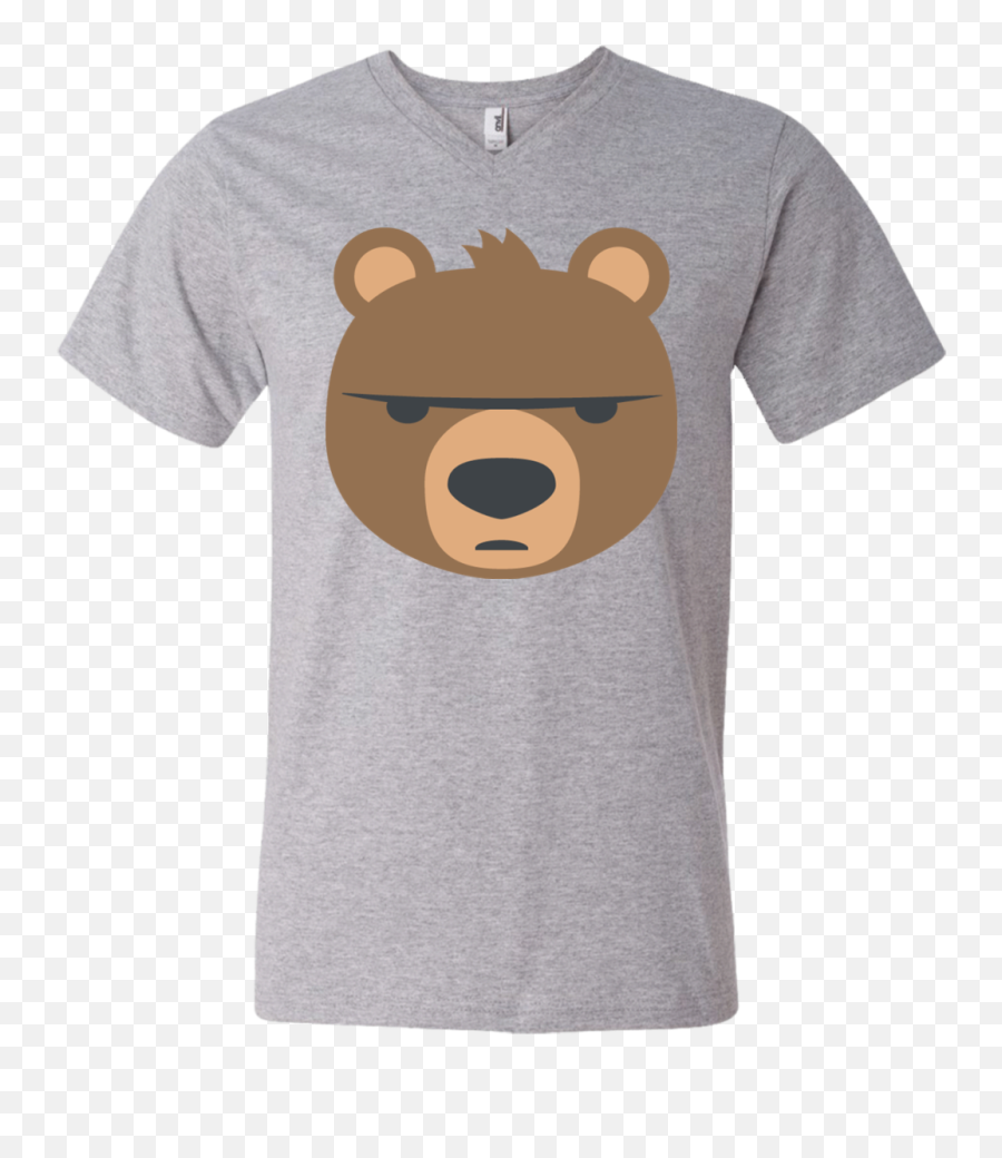 Big Bear Emoji Mens V - Disney Cats T Shirt,Bear Hot Emoji