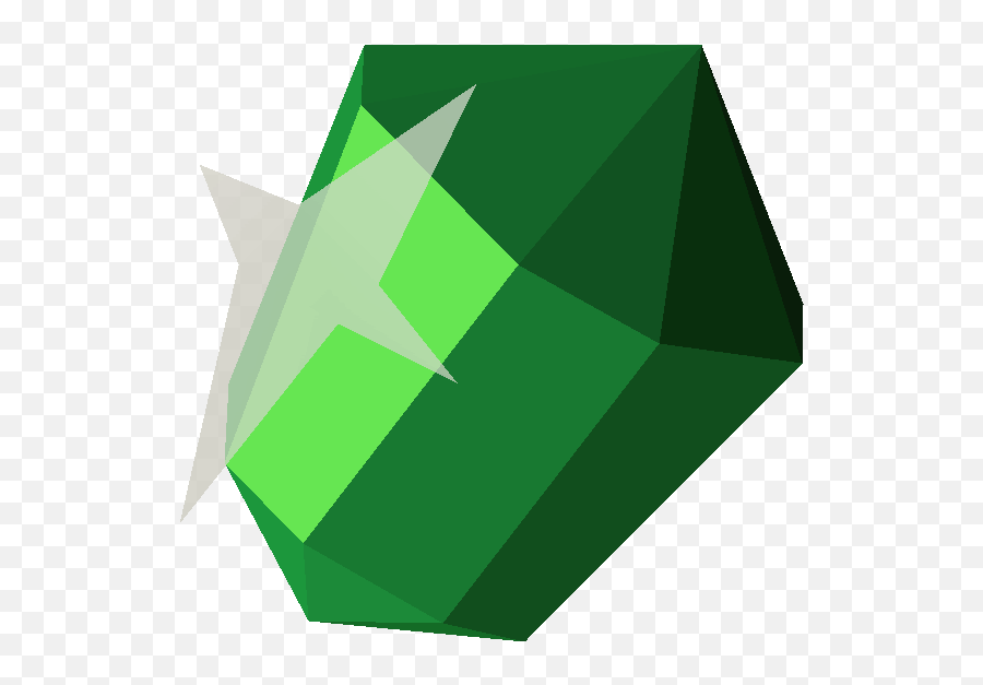 Emerald Clipart Green Gem - Cut Emerald Runescape Emoji,Gem Emoji