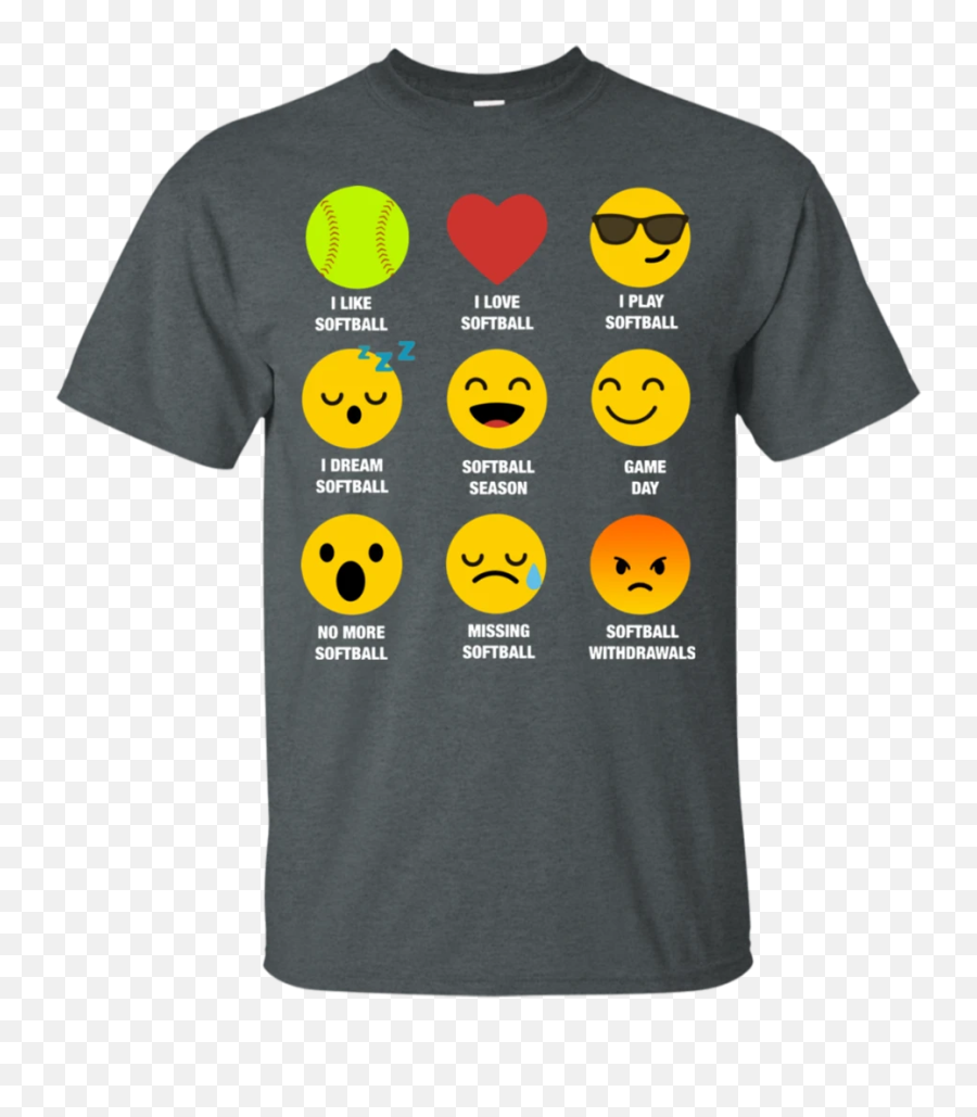 I Love Softball Emoji Emoticon Team - T Shirt Good Girls Go To Heaven Bad Girls To Carribbean With Jack Sparrow,Emoji Clothing For Men