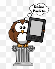 Vector Clip Art Of Owl Holding An E - Cartoon Emoji