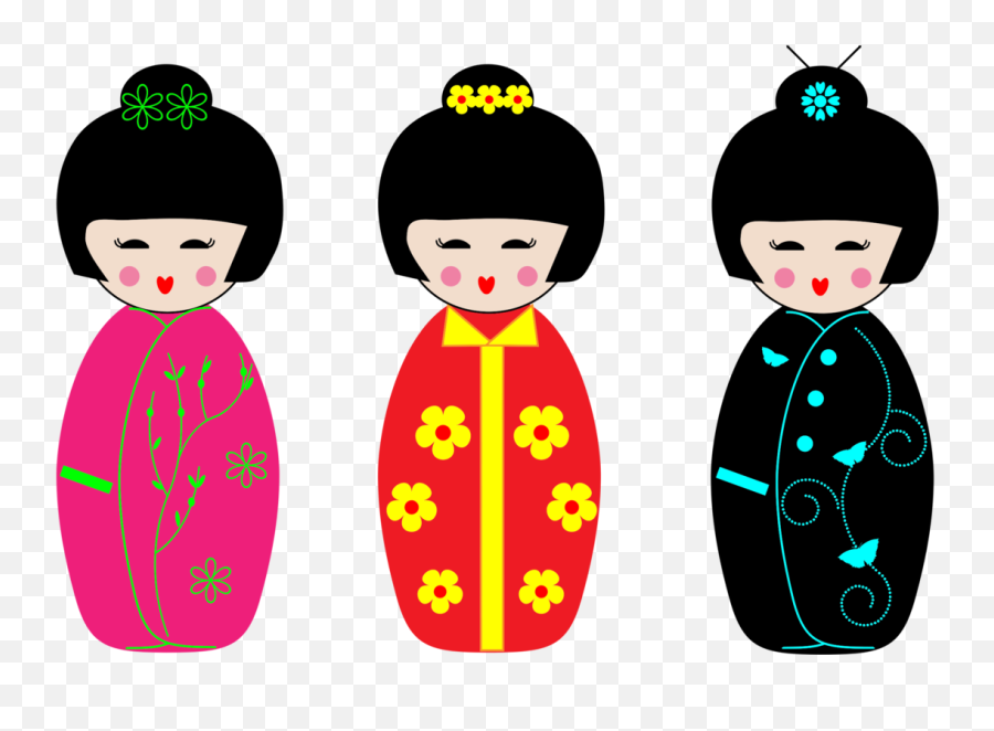 Drawing Chinese Doll Picture - Japanese Dolls Clipart Emoji,Japanese Dolls Emoji