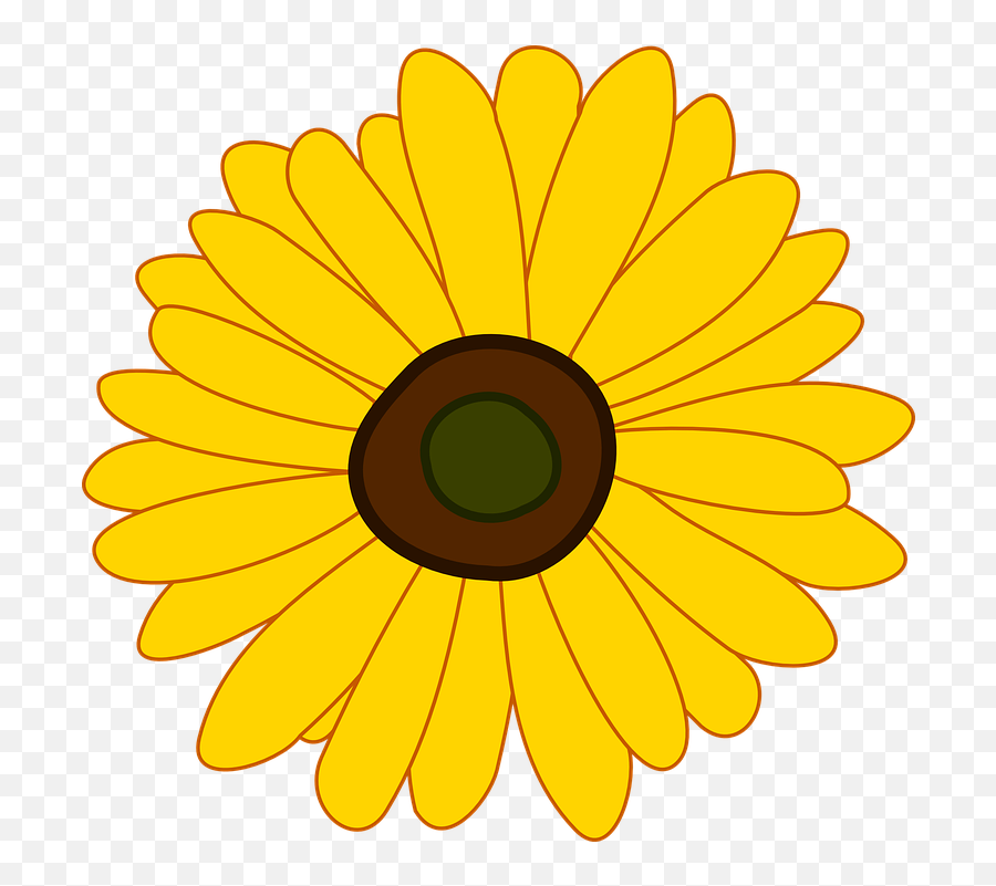 Free Sunflower Flower Illustrations - Png Sunflower Clipart Emoji,Sunflower Emoji