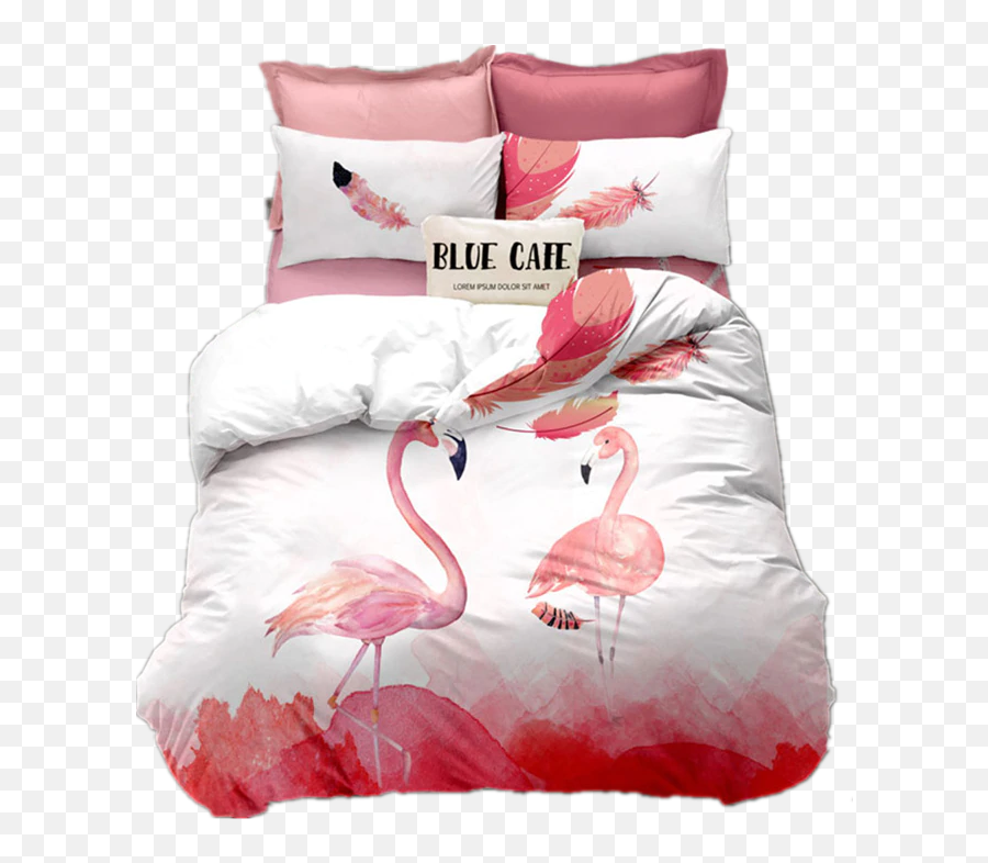 Pink Flamingo Bed Linen 3 D For Girl Emoji,Flamingo Emoji
