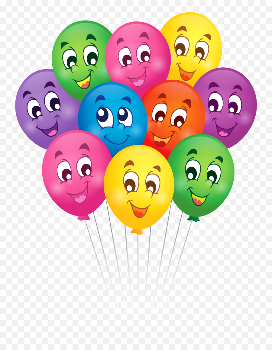 Balloons Clipart Smiley Face Balloons Smiley Face - Cartoon Images Of Balloons Emoji,Baloon Emoji