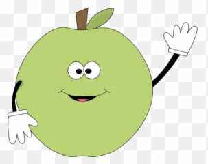 Green Apple Waving Clip Art - Green Apple Waving Image Green Apple Gif Png Emoji,Waving Emoticon