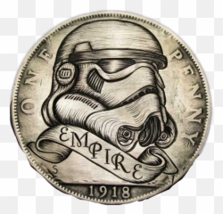 Reminds Me Of Star Wars - Hand Engraved Coins Emoji,Star And Cash Emoji