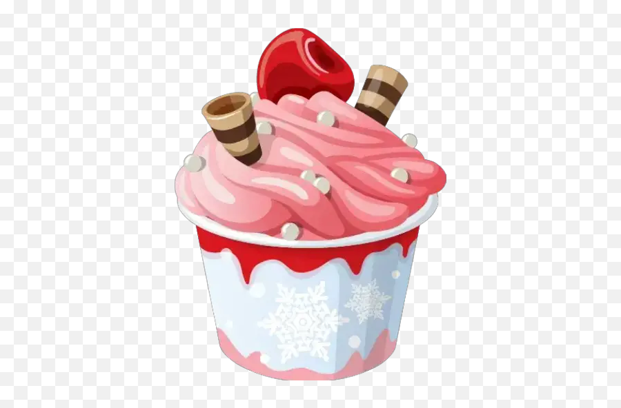 Postrecitos Cute Stickers For Whatsapp - Cup Ice Cream Cone Png Emoji,Ice Cream Sundae Emoji 2