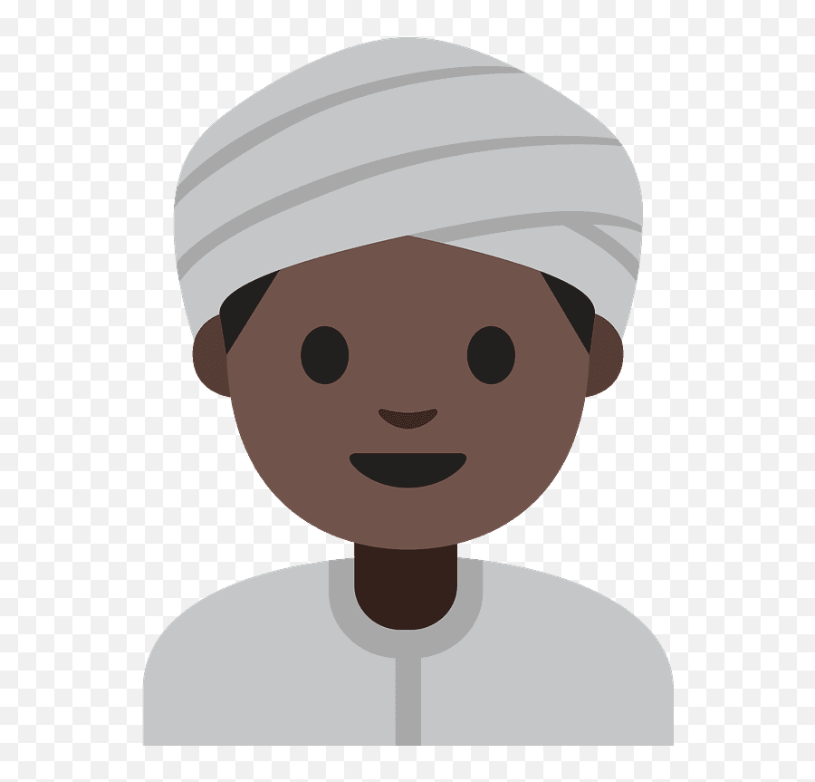 Man Wearing Turban Emoji Clipart - Clip Art,Man With Turban Emoji
