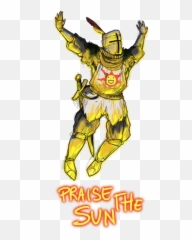 Praise Emoji - Dark Souls Sun Knight Meme HD Png Download The