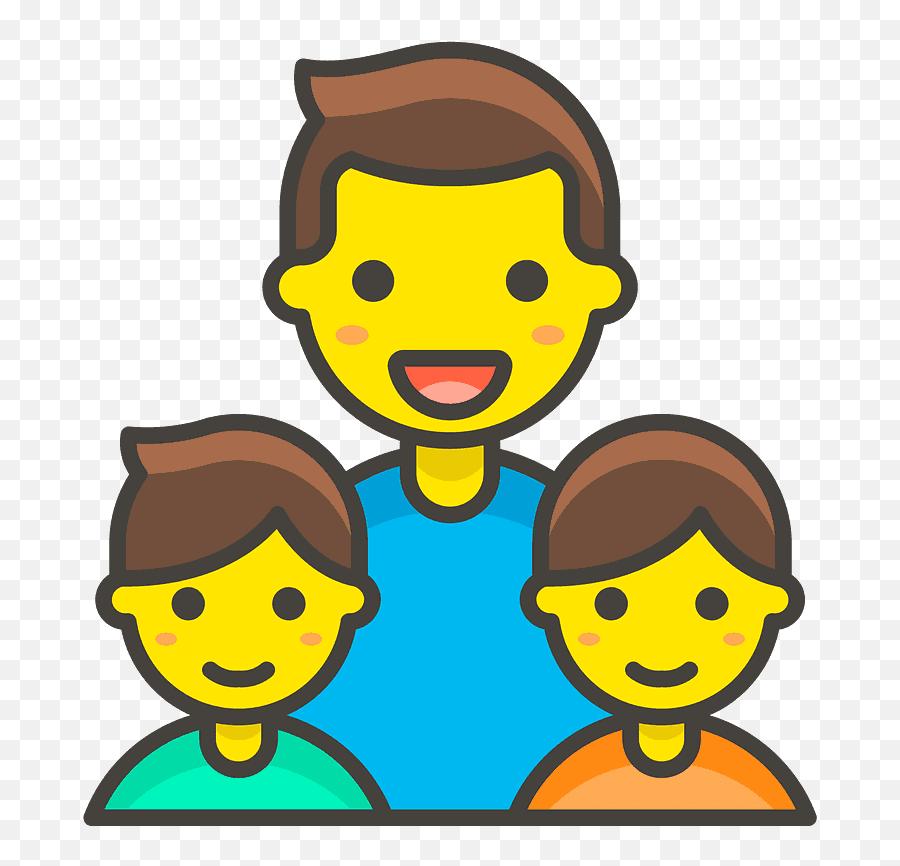 Man Man Boy Boy Emoji Clipart - Family Emoji Png,Family Emoji