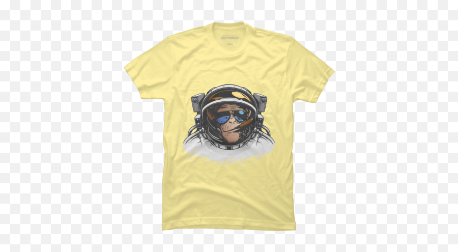 Best Yellow Monkey T - Shirts Tanks And Hoodies Design By Space Monkey Art Emoji,Gas Mask Emoji